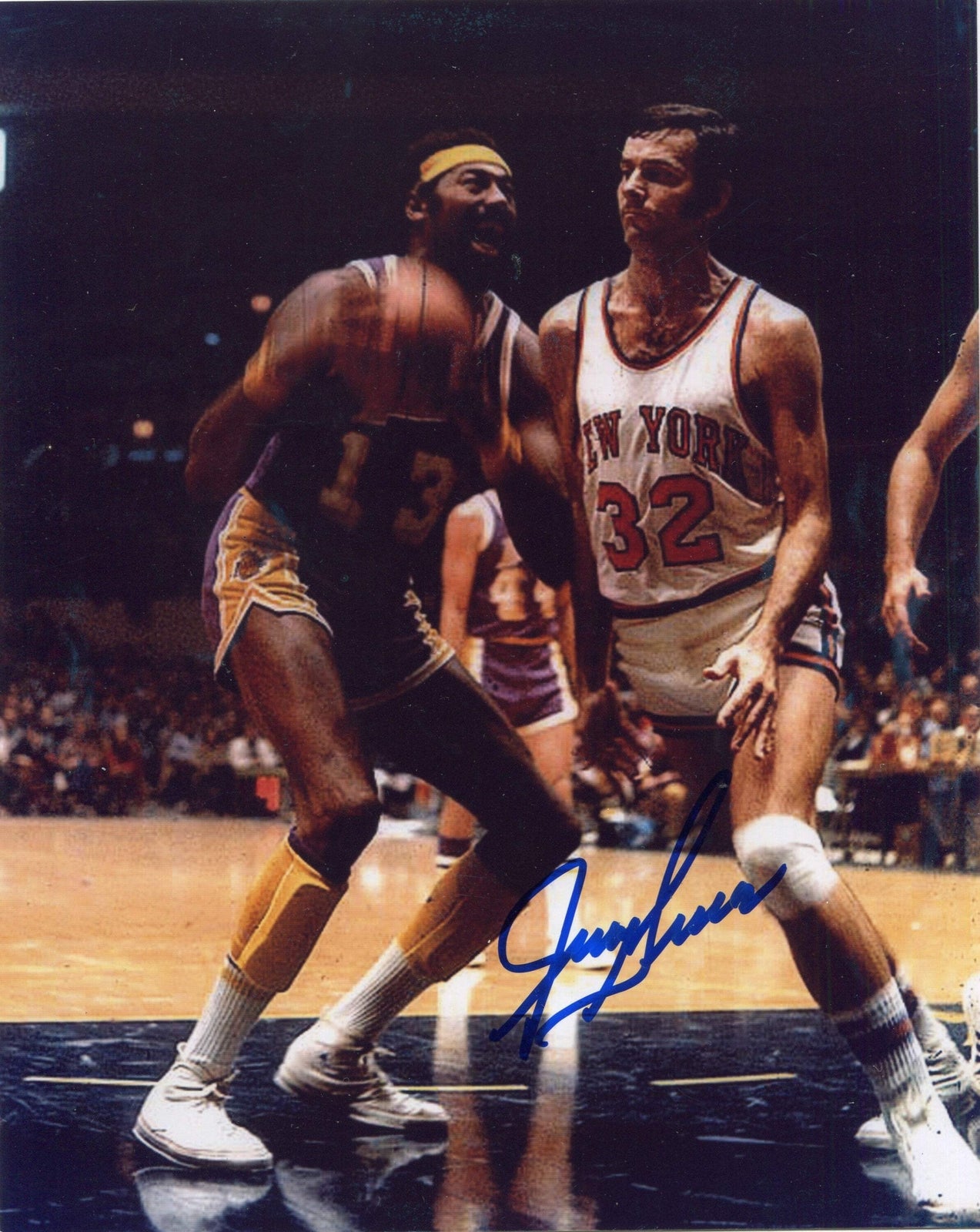 Jerry Lucas Autographed Basketball 8X10 Photo