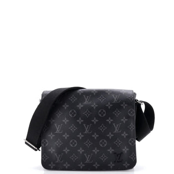 Louis Vuitton District Messenger Bag Monogram Eclipse Canvas Pm
