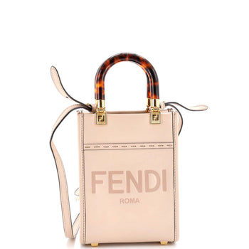 Fendi Sunshine Shopper Tote Leather Mini