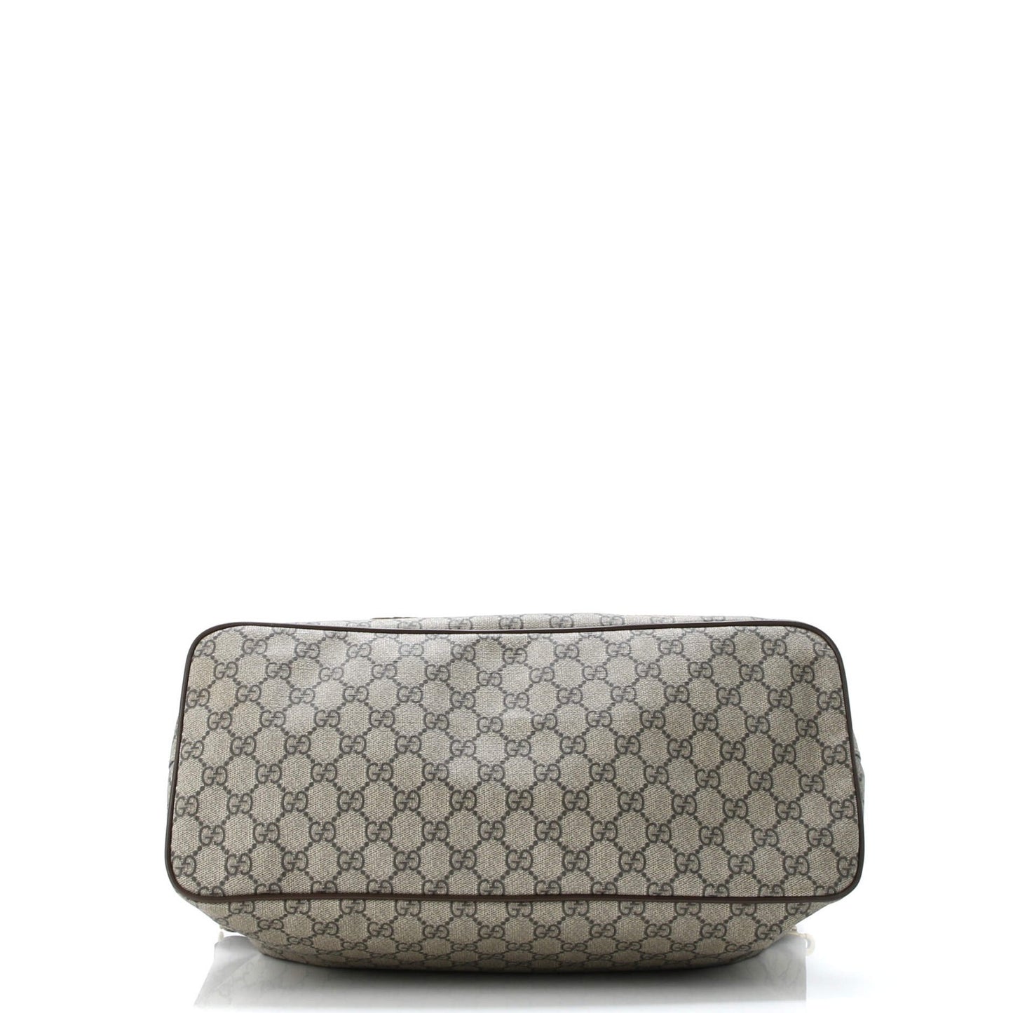 Gucci Courrier Convertible Soft Open Tote Gg Coated Canvas With Applique Large