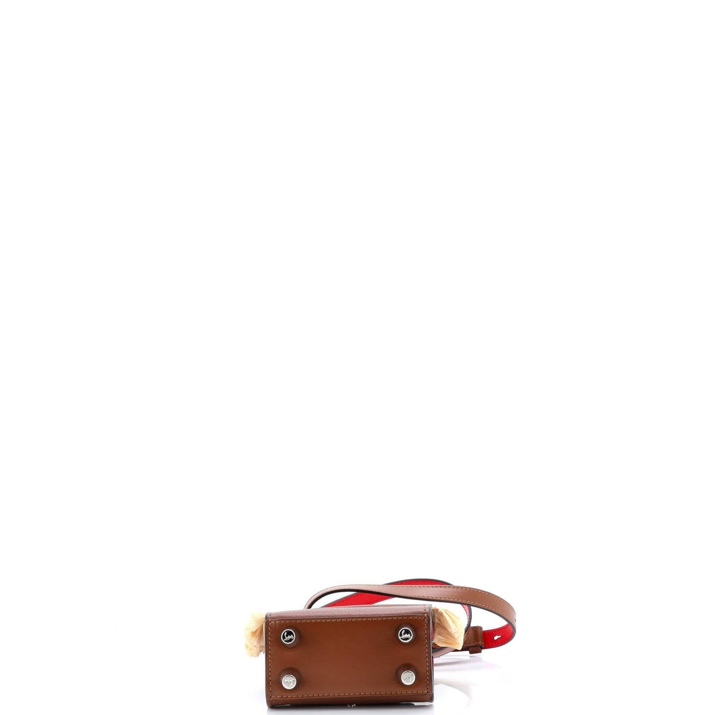 Christian Louboutin Paloma Tote Leather With Raffia Nano