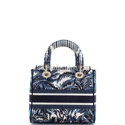 Christian Dior Toile De Jouy Lady D-Lite Bag Embroidered Canvas
