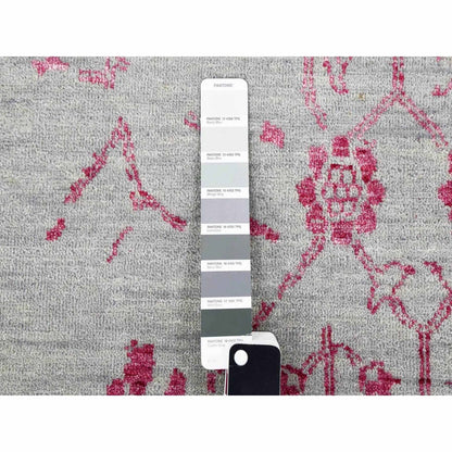 8'10"X11'3" Beige Zoroastrian Tebraz Design Wool And Silk Handknotted Rug