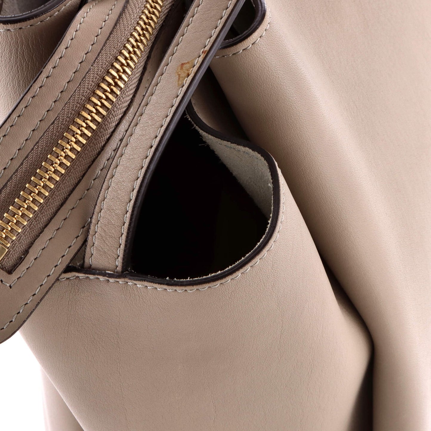 Celine Tri-Fold Shoulder Bag Grained Calfskin Medium