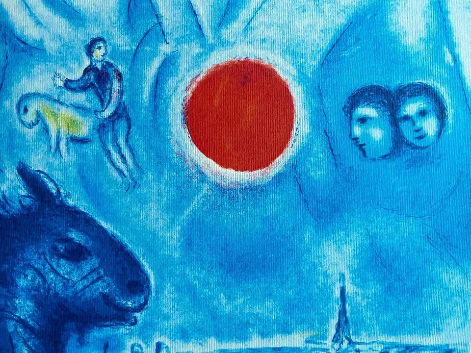 Marc Chagall Lithograph Coa Numbered Published - Sorlier