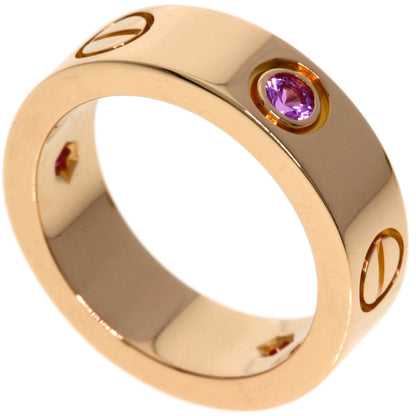 Cartier Ring Love Ring Pink Sapphire # 48 K18