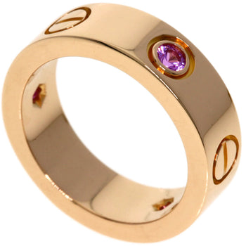 Cartier Ring Love Ring Pink Sapphire # 48 K18