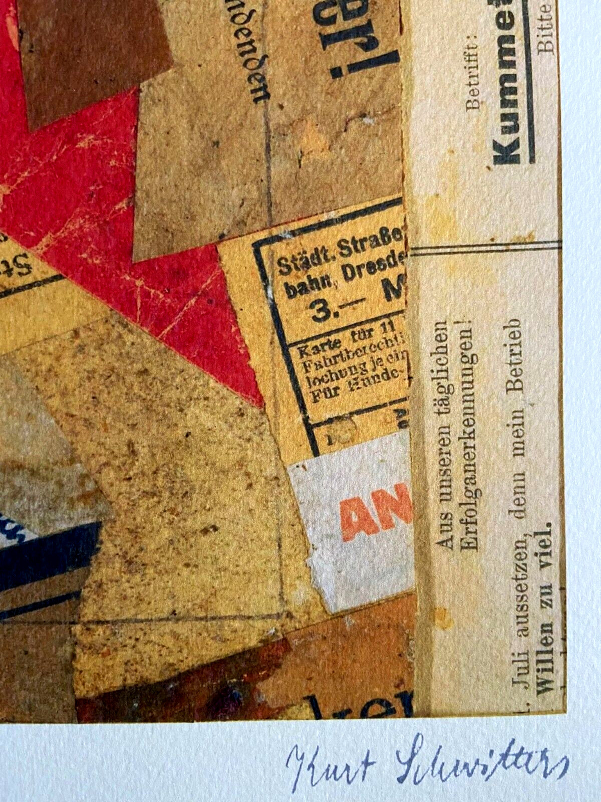 Kurt Schwitters Lithograph