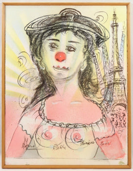 Polimeno 2004 Original Pastel Drawing 