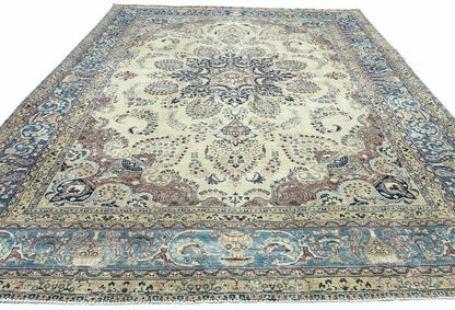9'6X12'8 Ft Antique Distressed Stone-Washed