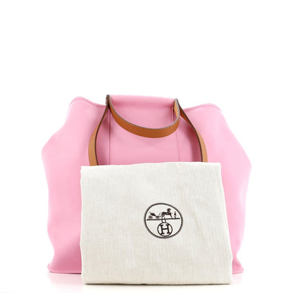 Hermes Cabag Elan Toile And Leather 39