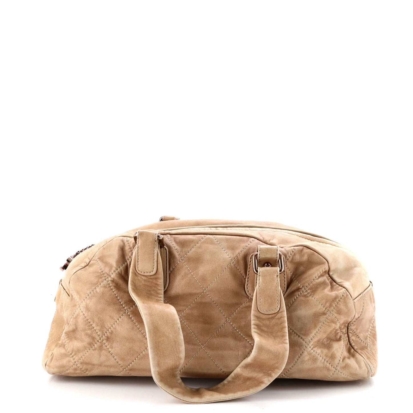 Lambskin Chanel Cloudy Bundle Bowler Bag Quilted