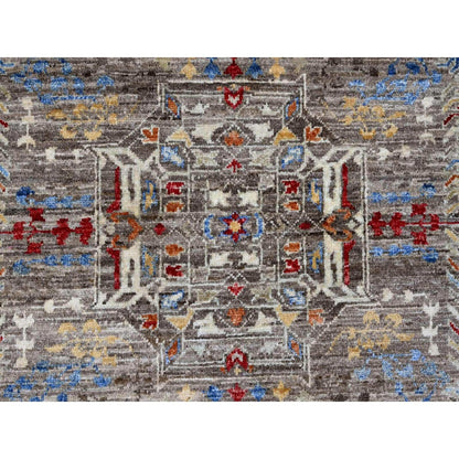 7'10"X9'6" Brown 14Th Century Mamluk Dynasty Design Wool Hand Knotted Rug
