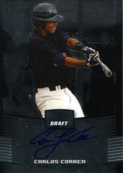 Carlos Correa Autographed 2012 Leaf Draft Rookie Card
