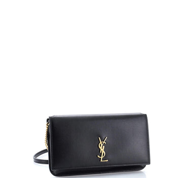Saint Laurent Classic Monogram Phone Holder Shoulder Bag Leather