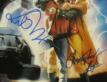 Michael J Fox/Christopher Lloyd Sign/Auto 11X17