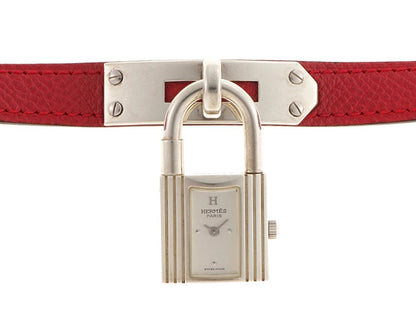 Hermes Kelly Watch Ke1.210 Sv Silver Color Quartz