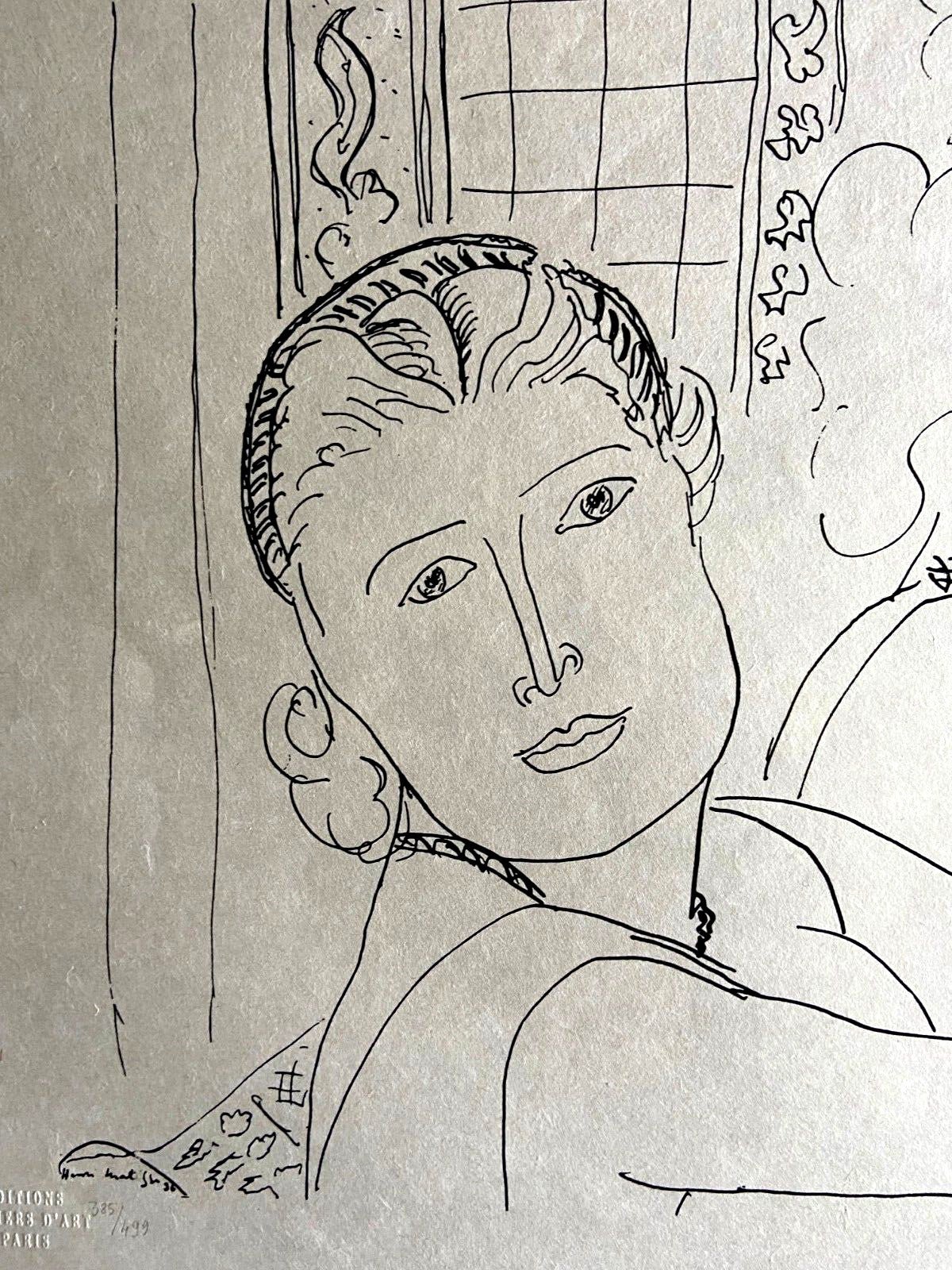 Henri Matisse Lithograph Coa Contract Signed By Hand Numbered In Pencil