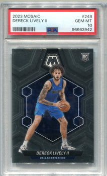 Dereck Lively Ii 2023-24 Panini Mosaic #248 Psa 10 Card
