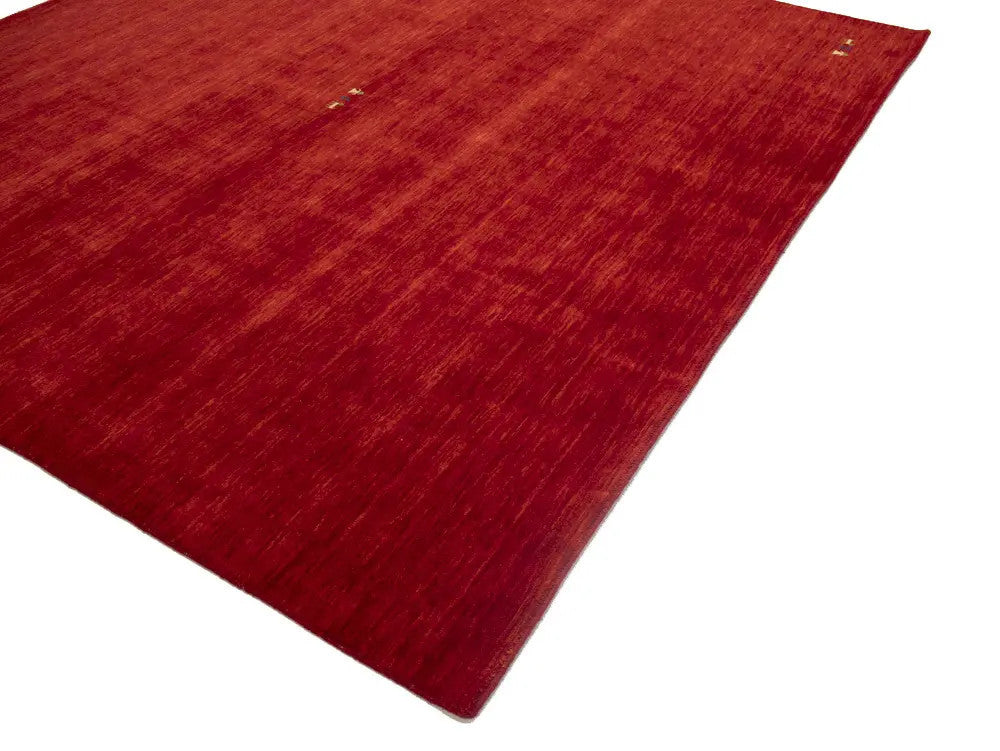 Cherry Red Gabbeh Modern Rug Tribal Square