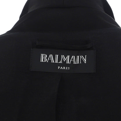 Balmain Women'S Shawl Collar Double Breasted Blazer Viscose Blend
