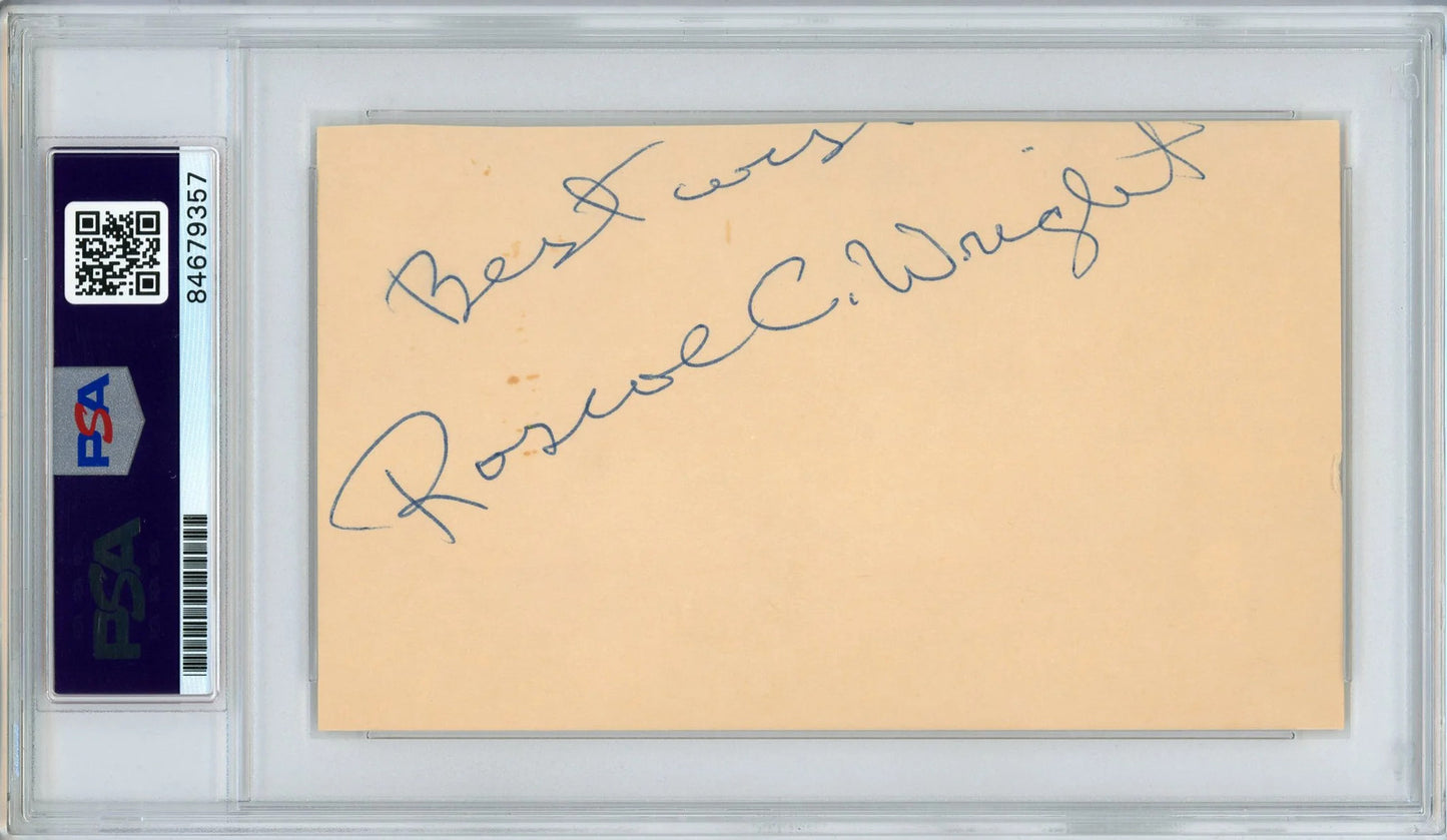 Maurice Stokes Autographed 3X5 Index Card (Psa)