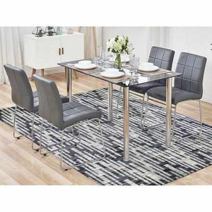 8'X10'1" Zig Zag Design Black And White Pure Silk And Textured Wool Rug