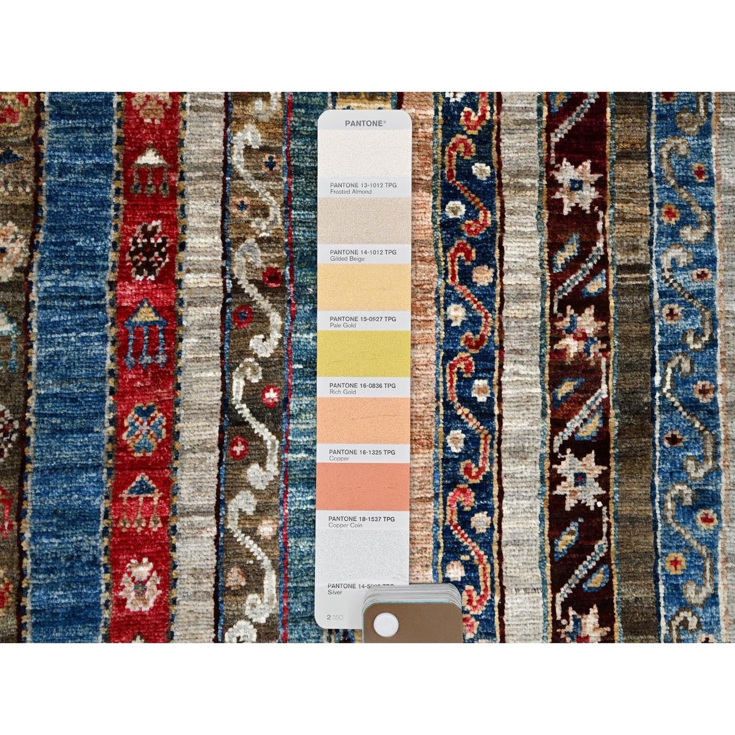 2'10"X9'9" Frosted Almond Ivory Super Kazak Shawl Hand Knotted Runner Rug