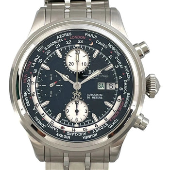 Ball Watch Trainmaster World Time Chronograph Cm2052D-Sj-Bk Black