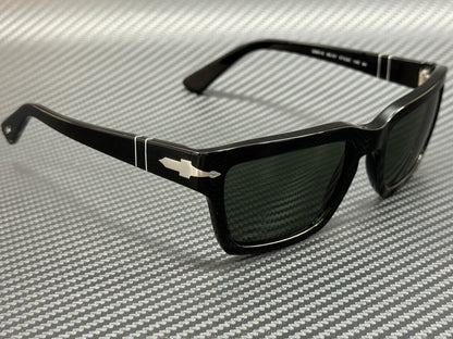 PERSOL PO3363S 95 31 Black Green Unisex 57 mm