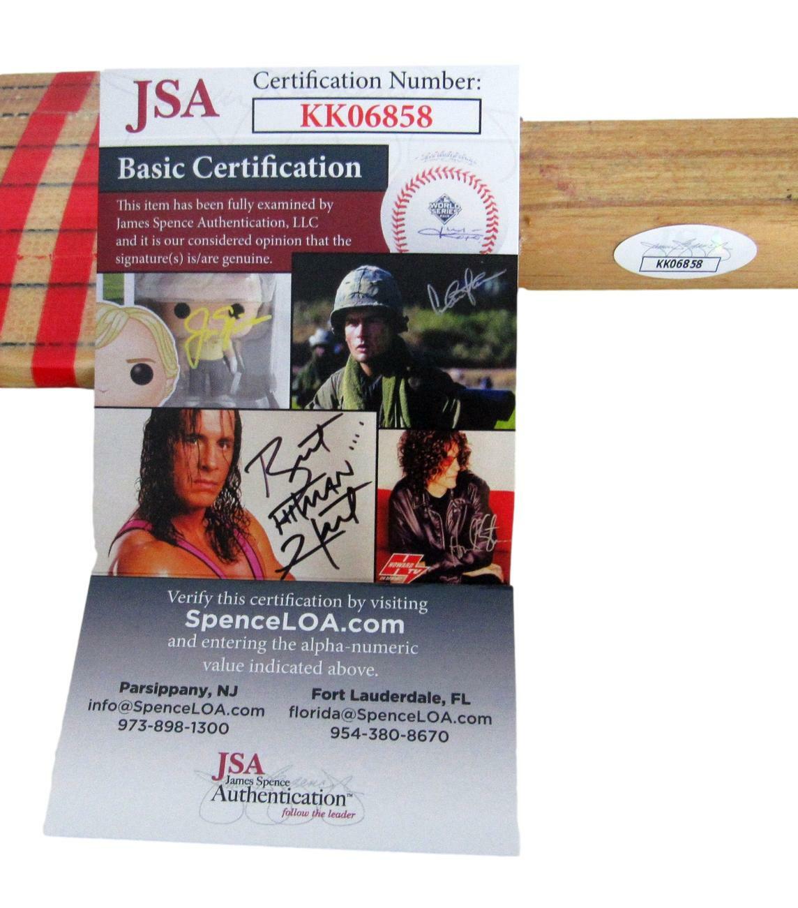 Jean-Sebastien Giguere Avalanche Penguins Signed Koho Hockey Stick Jsa 157350