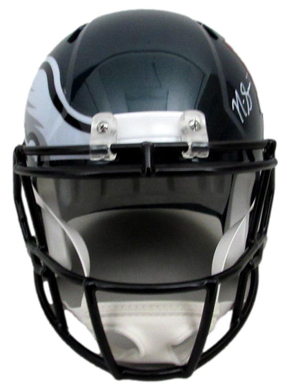 Nick Sirianni Signed Full Size Replica Sb Lix Champs Helmet Eagles Bas 195562