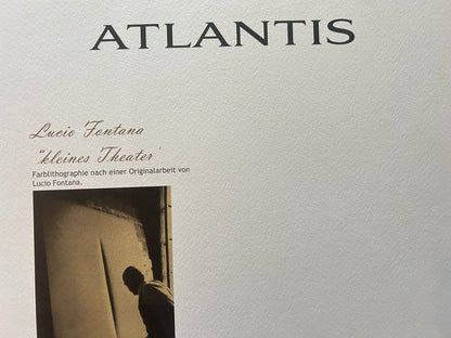 Lucio Fontana Lithograph 1978 Coa Signed In Pen