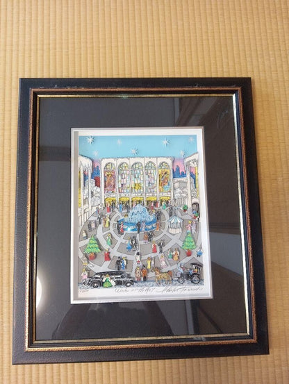 Charles Fazzino FA-46 Winter At The Met Edition Autographed Framed