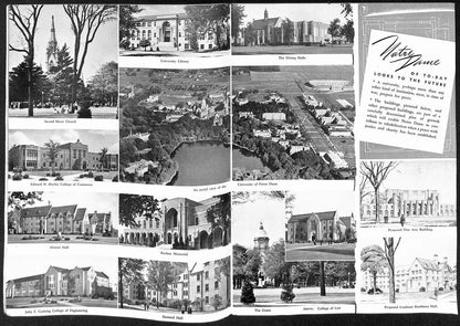 1944 Wisconsin Vs Notre Dame Vintage College Football Game Program 196432