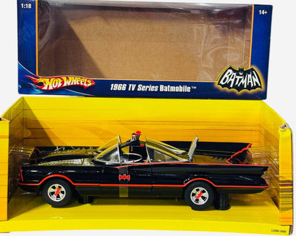 Adam West & Burt Ward Autographed Batman&Robin 1:18 Scale Hot Wheels Batmobile (