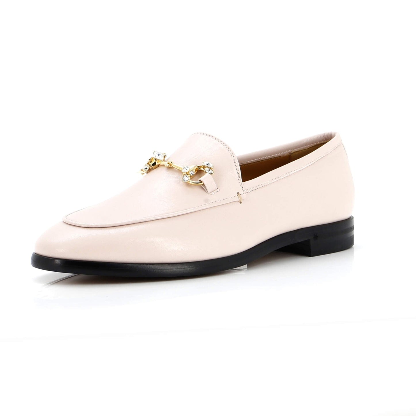 Gucci Women'S Jordaan Loafers Leather With Crystals