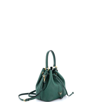 Small Prada Top Handle Bucket Bag Saffiano Leather