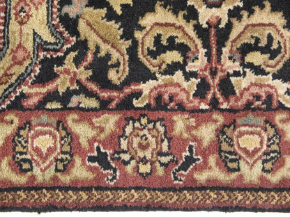 Agra Jaipur Oriental Runner Rug Wool Hand-Knotted