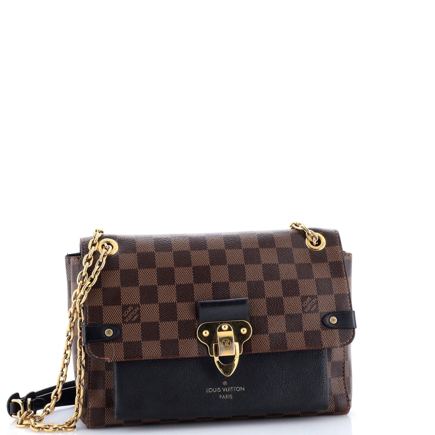 Louis Vuitton Vavin Handbag Damier With Leather Pm
