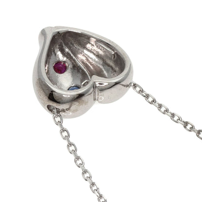 MIKIMOTO   Necklace Ruby Sapphire Diamond K18