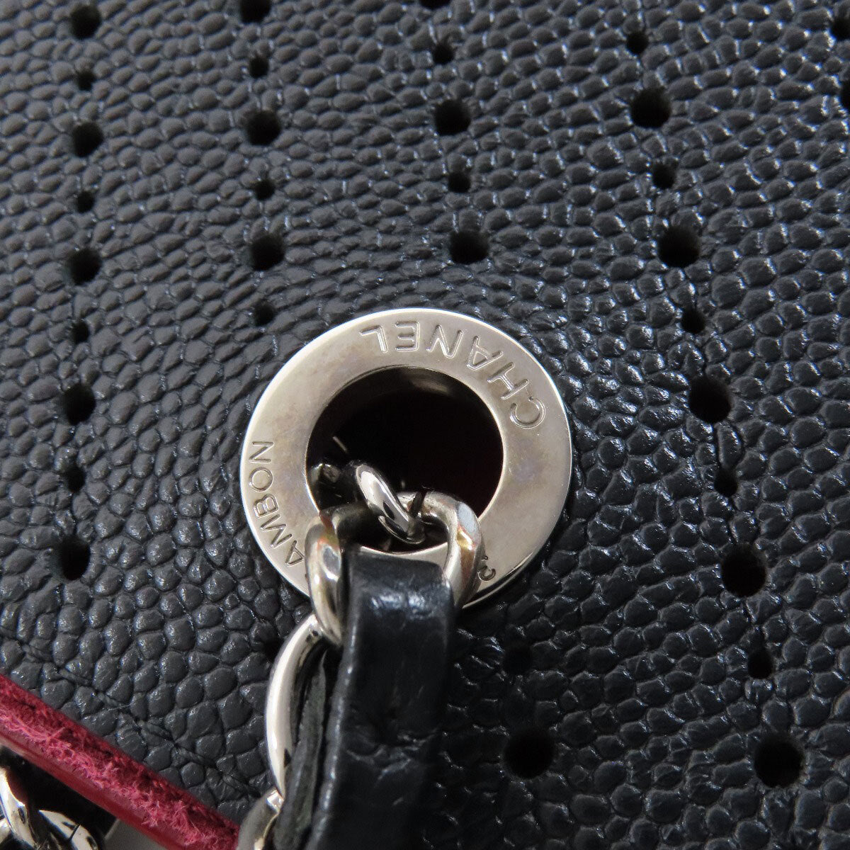 Chanel   Tote Bag Chain Tote Punching
