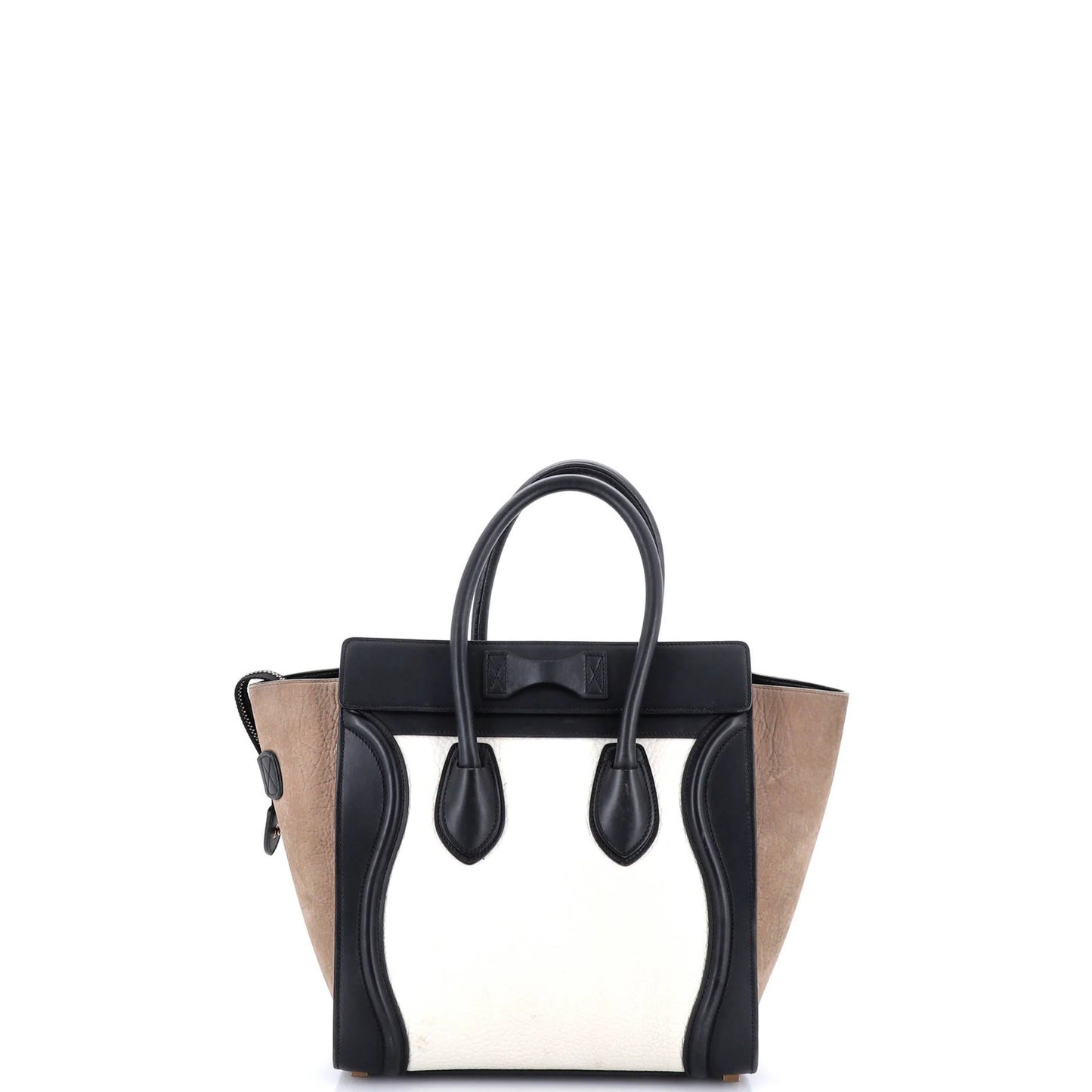 Celine Luggage Bag Canvas And Leather Mini