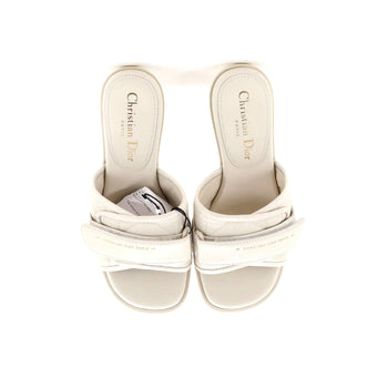 Christian Dior Women'S Dio(R)Evolution Heeled Slide Sandals Cannage Quilt