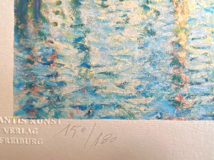 Claude Monet Lithograph Coa Signed Numbered