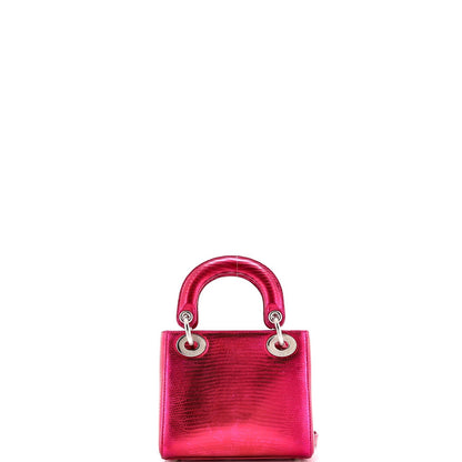 Christian Dior Lady Dior Bag Lizard Mini
