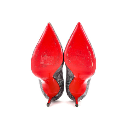 Christian Louboutin Women'S Pigalle Follies Pumps Glitter Fabric 100