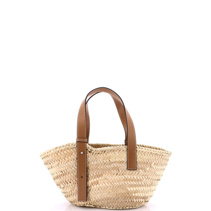 Small Loewe Basket Tote Raffia