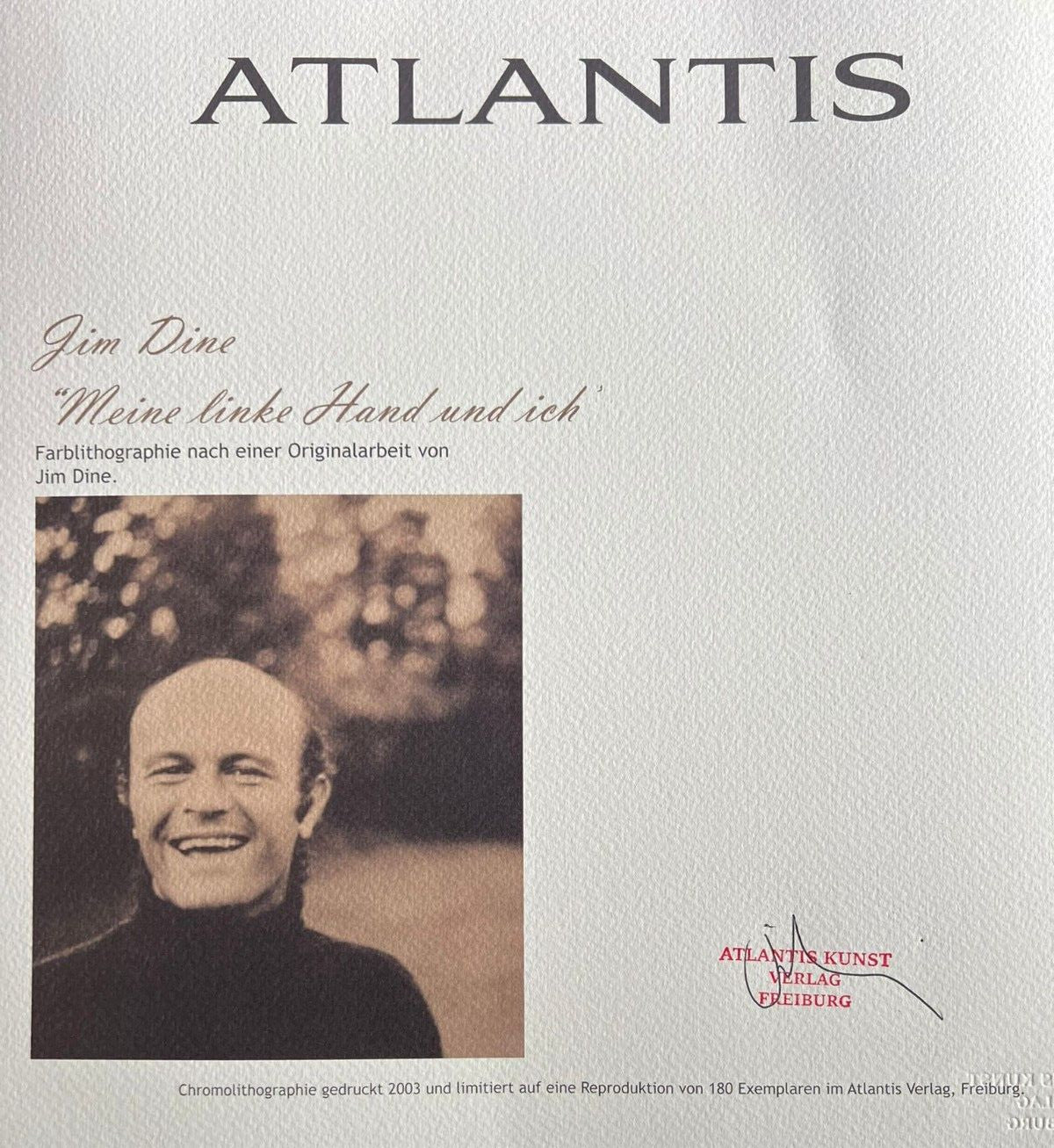 Jim Dine Lithograph Certified Coa Signed In Pen Numbered In Pencil