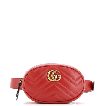 Gucci Gg Marmont Belt Bag Matelasse Leather